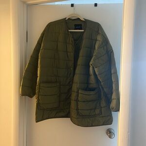 Everlane Sage Green Puffer Coat